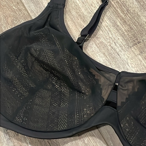 SPANX Illusion Lace Minimizer Bra top black 32G - Picture 6 of 8